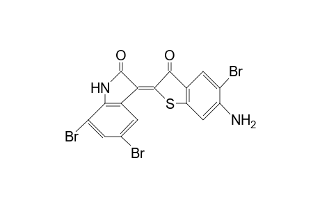 2H-Indol-2-one, 3-(6-amino-5-bromobenzo[B]thien-2(3H)-ylidene)-5,7-dibromo-1,3-dihydro-