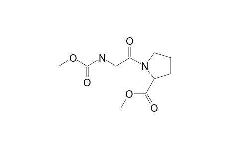 Glycyl-L-proline, N-methoxycarbonyl-, methyl ester