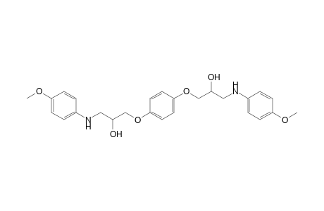 1-{4-[2-Hydroxy-3-(4-methoxyanilino)propoxy]phenoxy}-3-(4-methoxyanilino)-2-propanol