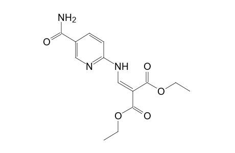 {[(5-carbamoyl-2-pyridyl)amino]methylene}malonic acid, diethyl ester
