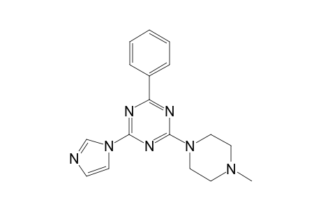 2-(1-Imidazolyl)-4-(4-methyl-1-piperazinyl)-6-phenyl-1,3,5-triazine