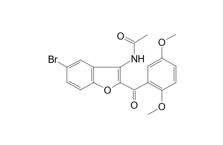 acetamide, N-[5-bromo-2-(2,5-dimethoxybenzoyl)-3-benzofuranyl]-