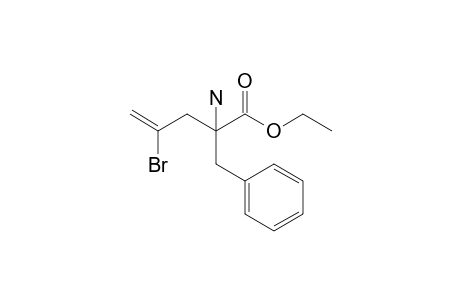 Ethyl 2-benzyl-2-(2-bromoallyl)glycinate