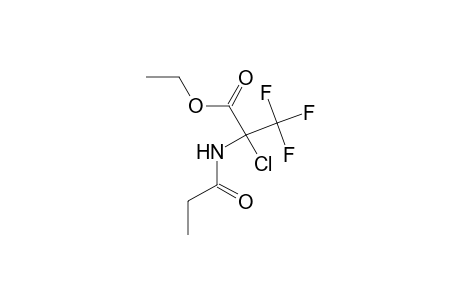 Ethyl 2-chloro-3,3,3-trifluoro-2-(propionylamino)propanoate