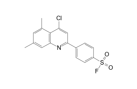 p-(4-chloro-5,7-dimethyl-2-quinolyl)benzenesulfonyl fluoride