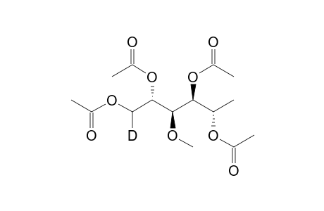 1,2,4,5-tetra-O-acetyl-(1-deuterio)-6-deoxy-3-O-methyl-l-mannitol