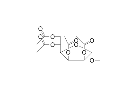 Methyl 2,3,5,6-tetra-O-acetylhexofuranoside