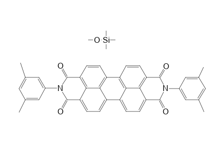 N,N'-di-3',5'-xylylperylene-3,4,9,10-tetracarboxylic acid diimide with poly(dimethylsiloxane)