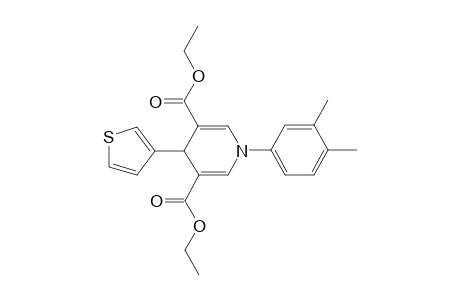 Diethyl 1-(3,4-dimethylphenyl)-4-(3-thienyl)-1,4-dihydro-3,5-pyridinedicarboxylate