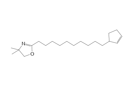 11-Cyclopent-2-enylundecanoic acid, dmox derivative