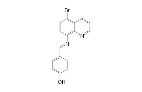 4-((Z)-[(5-Bromo-8-quinolinyl)imino]methyl)phenol