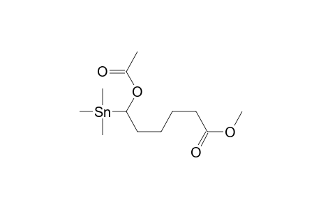 6-Acetoxy-6-trimethylstannyl-hexanoic acid methyl ester