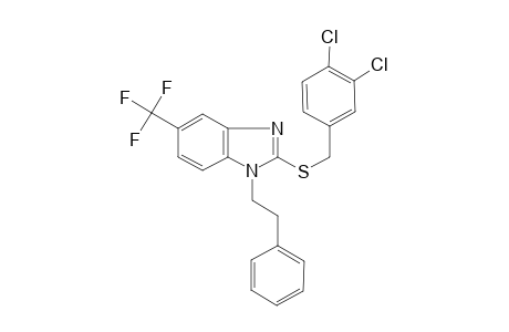 2-[(3,4-dichlorobenzyl)thio]-1-phenethyl-5-(trifluoromethyl)benzimidazole