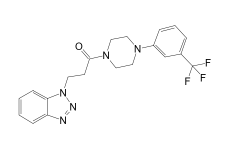 3-(1H-Benzo[D][1,2,3]triazol-1-yl)-1-(4-(3-(trifluoromethyl)phenyl)piperazin-1-yl)propan-1-one