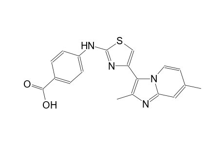 benzoic acid, 4-[[4-(2,7-dimethylimidazo[1,2-a]pyridin-3-yl)-2-thiazolyl]amino]-