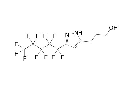 5-(3-Hydroxypropyl)-3-undecafluoropentylpyrazole