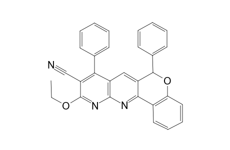 9-Cyano-10-ethoxy-6,8-diphenyl-1-benzopyrano[4,3-b]-1,8-naphthyridine