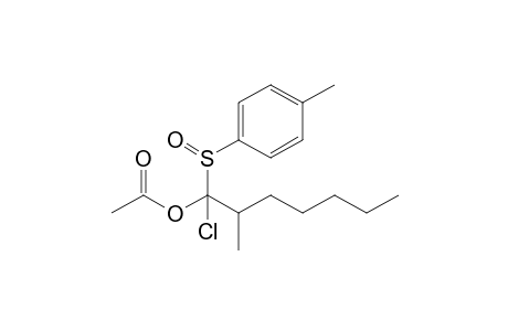 1-Chloro-2-methyl-1-(p-tolylsulfinyl)heptyl acetate