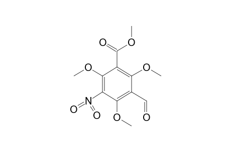 5-nitro-2,4,6-trimethoxyisophthalaldehydic acid, methyl ester