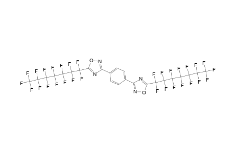 5-(1,1,2,2,3,3,4,4,5,5,6,6,7,7,7-Pentadecafluoroheptyl)-3-(4-[5-(1,1,2,2,3,3,4,4,5,5,6,6,7,7,7-pentadecafluoroheptyl)-1,2,4-oxadiazol-3-yl]phenyl)-1,2,4-oxadiazole