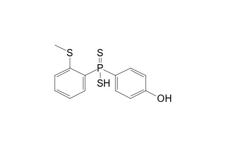 (4-Hydroxyphenyl)[2-(methylthio)phenyl]phosphinodithioic acid