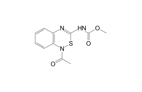 1-acetyl-1H-2,1,4-benzothiadiazine-3-carbamic acid, methyl ester