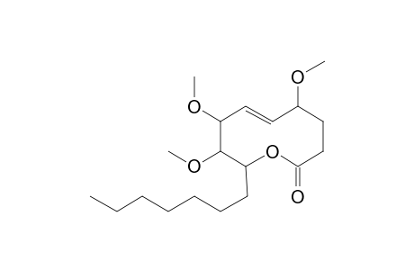 (5E)-2-Heptyl-3,4,7-trihydroxy-2,3,4,7,8,9-hexahydrooxecin-10-one, trimethyl ether