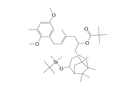 2-(tert-Butyldimethylsiloxy)-7-[4-methyl-6-[(2,5-dimethoxy-3-methyl)phenyl]-2-(pivaloyloxy)hex-4-en-1-yl]-6,7,9,9-tetramethylbicyclo[4.2.1]nonane