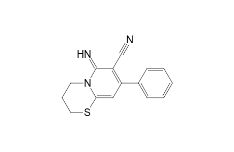 6-azanylidene-8-phenyl-3,4-dihydro-2H-pyrido[2,1-b][1,3]thiazine-7-carbonitrile