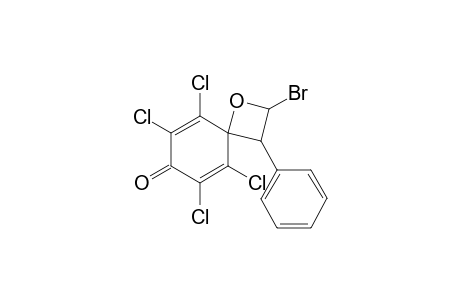 4-Bromo-1-oxa-3-phenyl-1',2',3',4'-tetrachlorospiro[cyclobutane-2,6'-cyclohexa-1',4'-dien-3'-one]