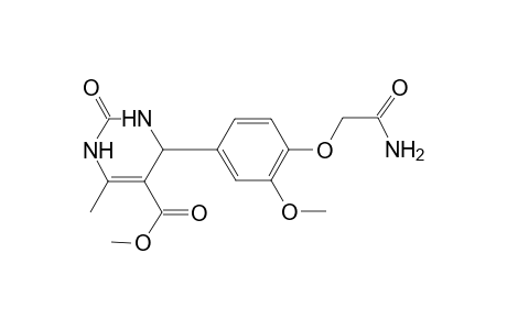 Methyl 4-[4-(2-amino-2-oxoethoxy)-3-methoxyphenyl]-6-methyl-2-oxo-1,2,3,4-tetrahydro-5-pyrimidinecarboxylate