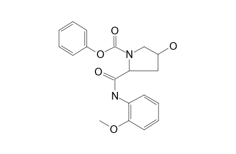 Pyrrollidin-3-ol, 5-(2-methoxyphenylaminocarbonyl)-1-phenoxycarbonyl-