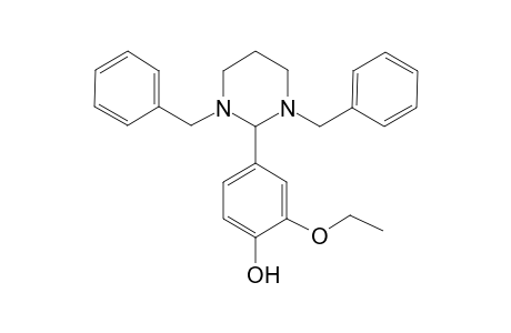 4-(1,3-dibenzyl-1,3-diazinan-2-yl)-2-ethoxyphenol