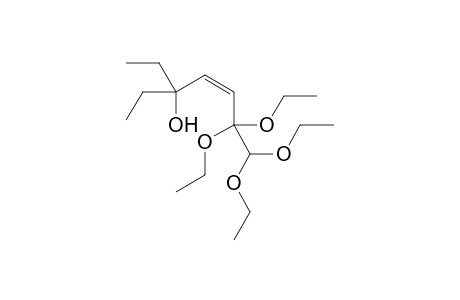 (Z)-6,6,7,7-Tetraethoxy-3-ethylhept-4-en-3-ol