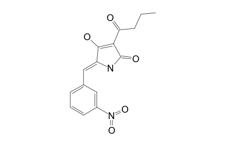 5-(3'-NITROBENZYLIDENE)-3-BUTANOYL-TETRAMIC-ACID