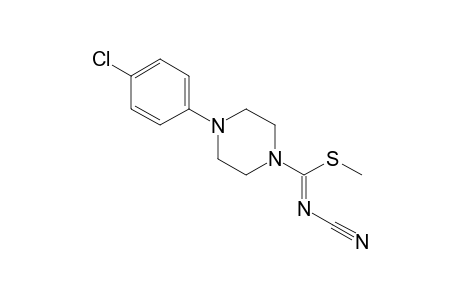 4-(p-CHLOROPHENYL)-N-CYANOTHIO-1-PIPERAZINECARBIMIDIC ACID, METHYL ESTER