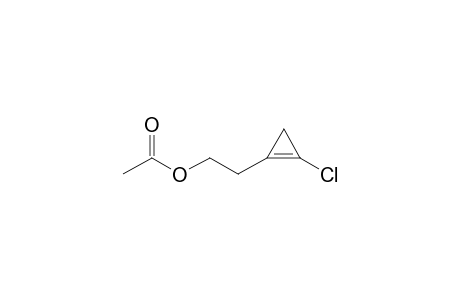 2-(2-Chloranylcyclopropen-1-yl)ethyl ethanoate