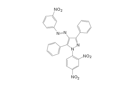 1-(2,4-dinitrophenyl)-3,5-diphenyl-4-[(m-nitrophenyl)azo]pyrazole