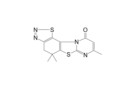 5,5,8-TRIMETHYL-4H,5H-1,2,3-BENZOTHIADIAZOLO[7',6':4,5]THIAZOLO[3,2-A]PYRIMIDIN-10-ONE