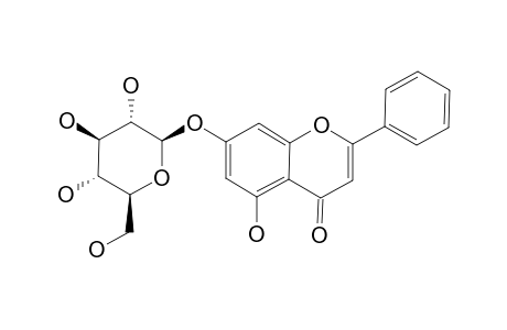 AEQUINOCTIN;CHRYSIN-7-O-BETA-D-GLUCOPYRANOSIDE