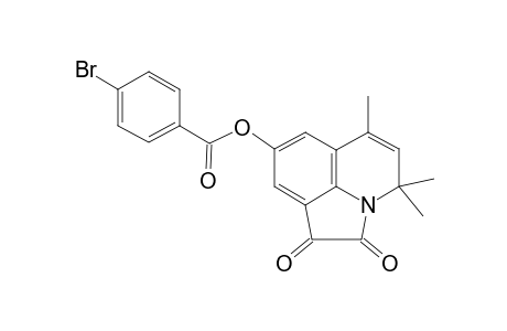 Benzoic acid, 4-bromo-, 1,2-dihydro-4,4,6-trimethyl-1,2-dioxo-4H-pyrrolo[3,2,1-ij]quinolin-8-yl ester