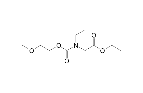 Glycine, N-ethyl-N-(2-methoxyethoxycarbonyl)-, ethyl ester