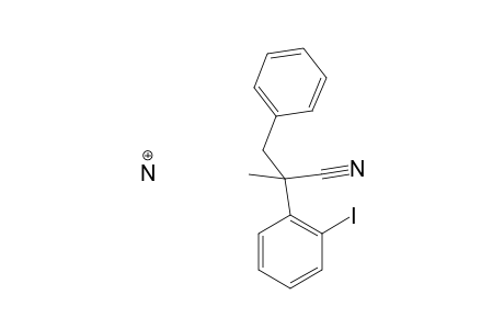 2-(2-Iodo-phenyl)-2-methyl-3-phenyl-propionitrile Ammonia salt