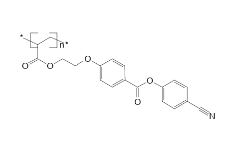 Poly[1-(cyano-1,4-phenyleneoxycarbonyl-1,4-phenyleneoxyethyleneoxycarbonyl)ethylene]