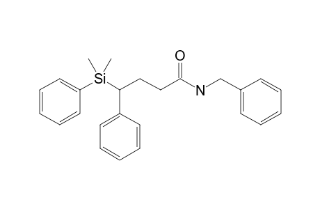 4-[dimethyl(phenyl)silyl]-4-phenyl-N-(phenylmethyl)butanamide