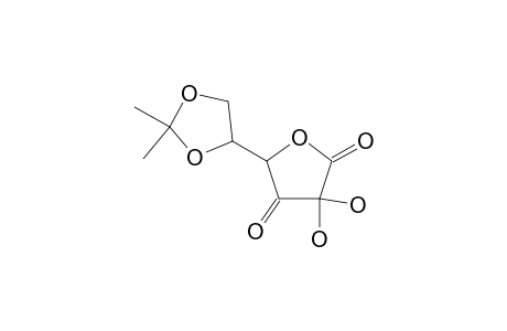 5-(2,2-dimethyl-1,3-dioxolan-4-yl)-3,3-dihydroxy-tetrahydrofuran-2,4-quinone