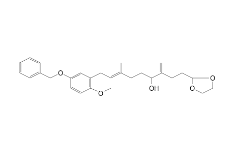 8-(5-Benzyloxy-2-methoxy-phenyl)-2-(2-[1,3]dioxolan-2-yl-ethyl)-6-methyl-octa-1,6-dien-3-ol