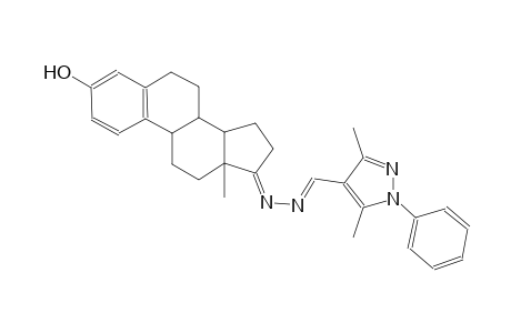 3,5-dimethyl-1-phenyl-1H-pyrazole-4-carbaldehyde [3-hydroxyestra-1,3,5(10)-trien-17-ylidene]hydrazone