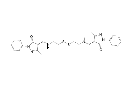 bis{[(3-methyl-5-oxo-1-phenyl-2-pyrazolin-4-ylidene)methyl] amino ethylene}disulfide