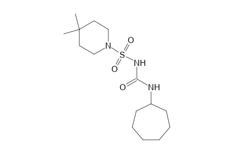 1-cycloheptyl-3-[(4,4-dimethylpiperidino)sulfonyl]urea